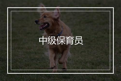 中级保育员