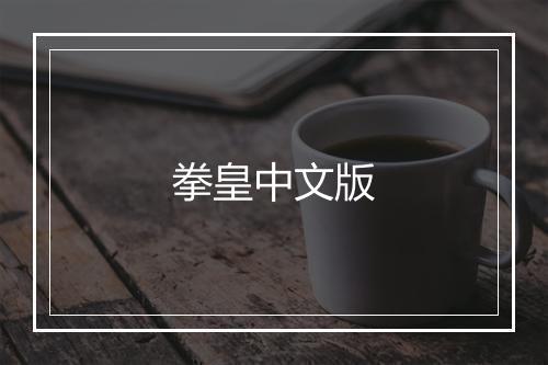 拳皇中文版