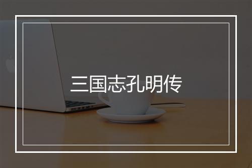 三国志孔明传