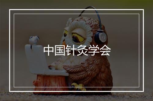 中国针灸学会