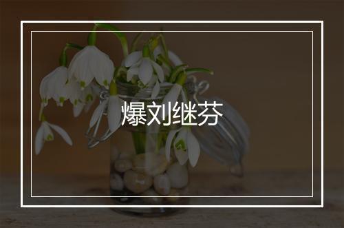 爆刘继芬