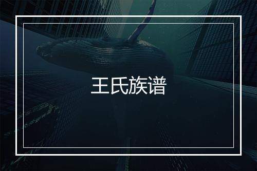 王氏族谱