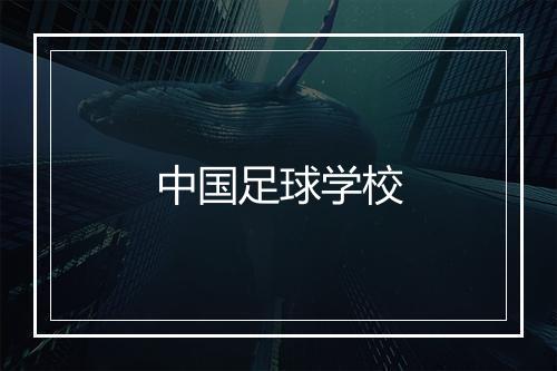 中国足球学校