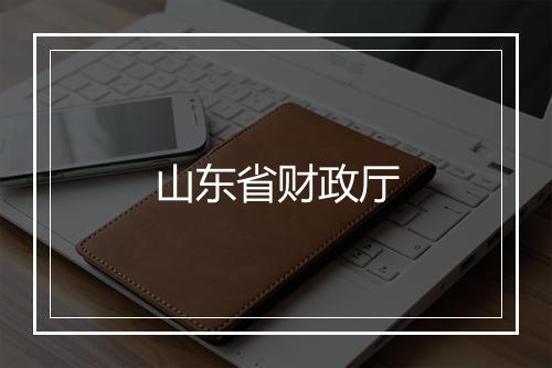 山东省财政厅