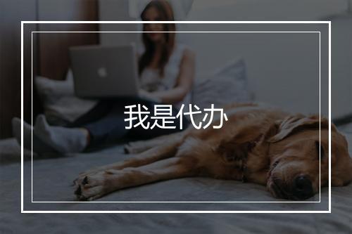 我是代办