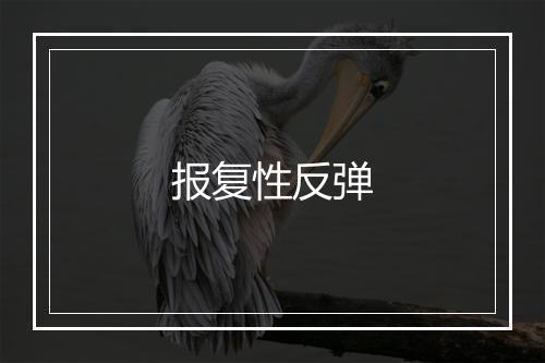 报复性反弹