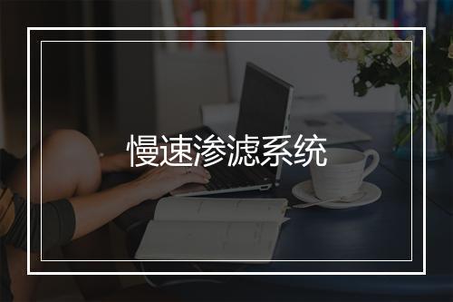 慢速渗滤系统