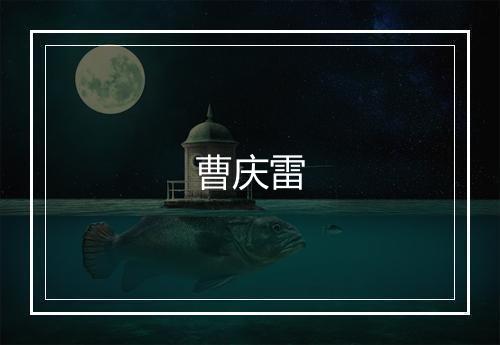 曹庆雷