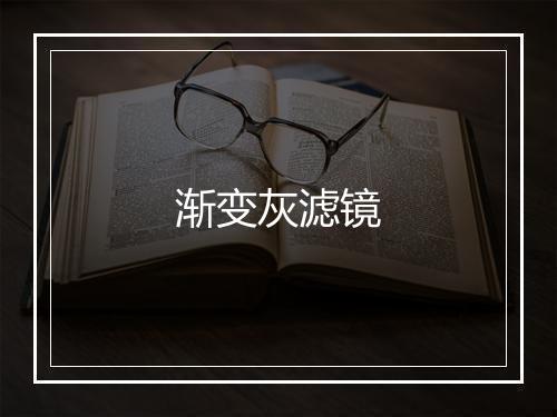 渐变灰滤镜