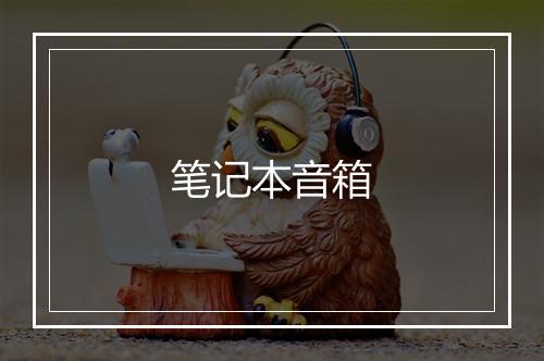 笔记本音箱