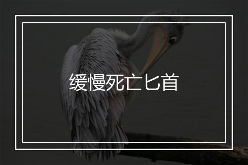 缓慢死亡匕首