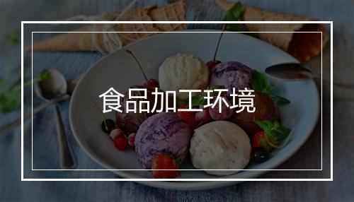 食品加工环境