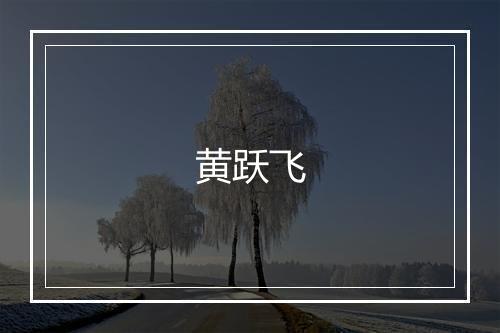 黄跃飞