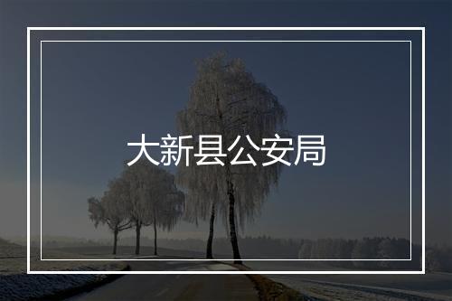 大新县公安局