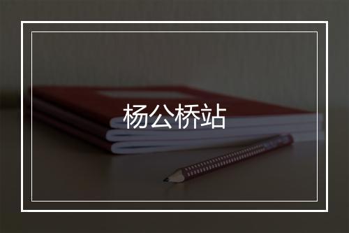 杨公桥站