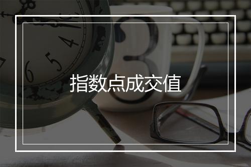 指数点成交值