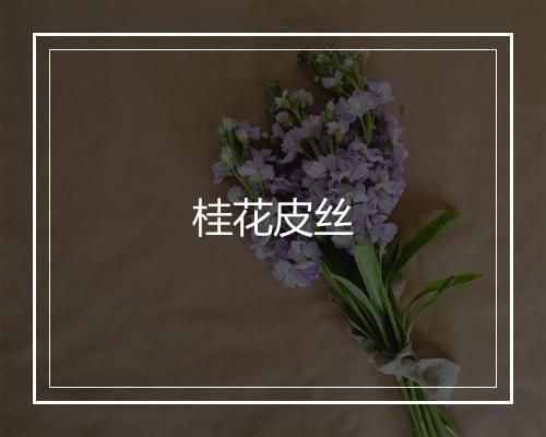 桂花皮丝