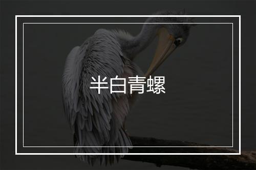 半白青螺