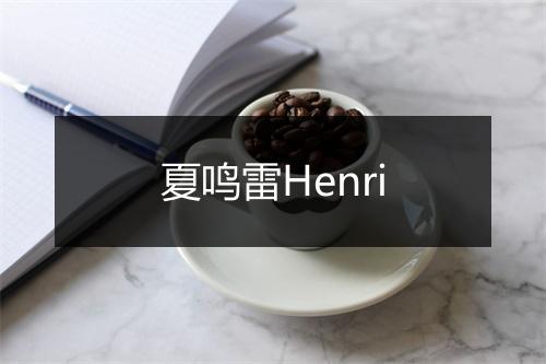 夏鸣雷Henri