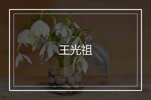 王光祖