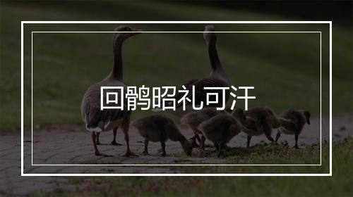 回鹘昭礼可汗