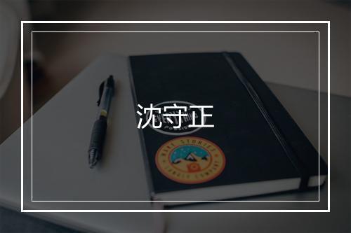 沈守正