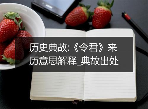 历史典故:《令君》来历意思解释_典故出处