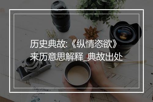 历史典故:《纵情恣欲》来历意思解释_典故出处