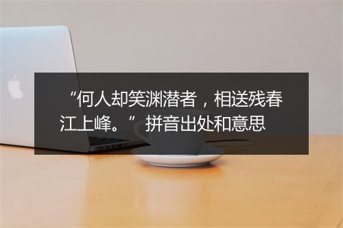 “何人却笑渊潜者，相送残春江上峰。”拼音出处和意思