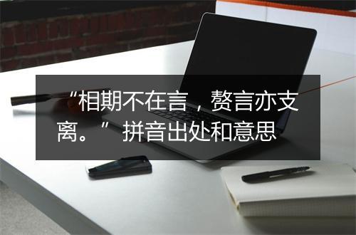 “相期不在言，赘言亦支离。”拼音出处和意思