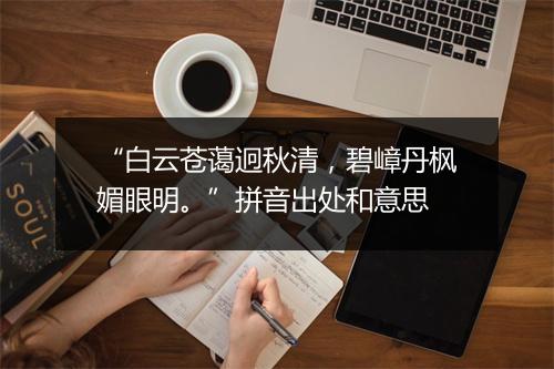 “白云苍蔼迥秋清，碧嶂丹枫媚眼明。”拼音出处和意思