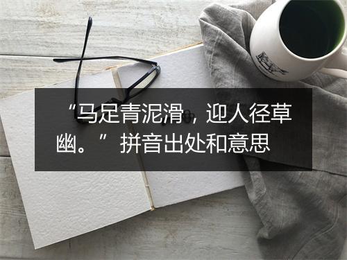 “马足青泥滑，迎人径草幽。”拼音出处和意思