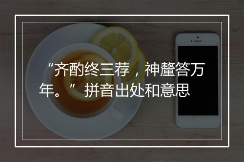 “齐酌终三荐，神釐答万年。”拼音出处和意思