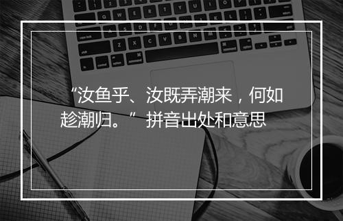 “汝鱼乎、汝既弄潮来，何如趁潮归。”拼音出处和意思