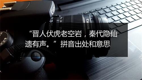 “晋人伏虎老空岩，秦代隐仙遗有声。”拼音出处和意思