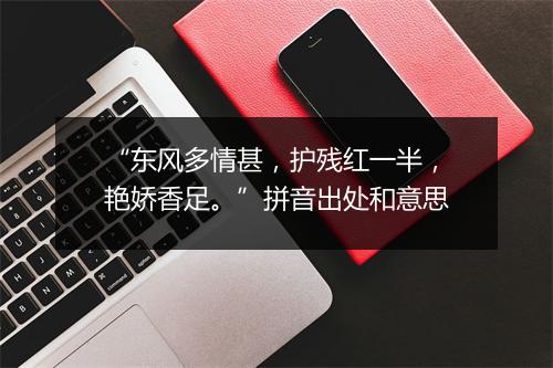 “东风多情甚，护残红一半，艳娇香足。”拼音出处和意思