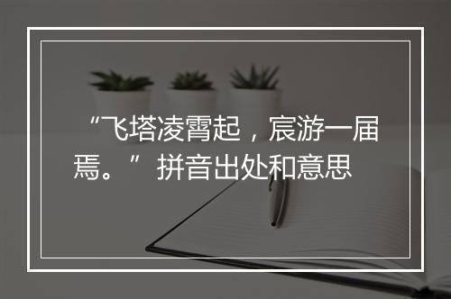 “飞塔凌霄起，宸游一届焉。”拼音出处和意思