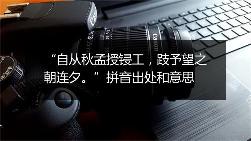 “自从秋孟授锓工，跂予望之朝连夕。”拼音出处和意思