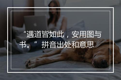 “遇道皆如此，安用图与书。”拼音出处和意思