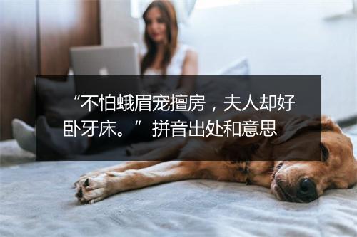 “不怕蛾眉宠擅房，夫人却好卧牙床。”拼音出处和意思