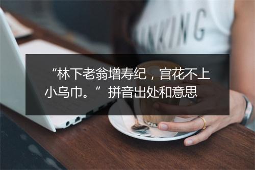 “林下老翁增寿纪，宫花不上小乌巾。”拼音出处和意思