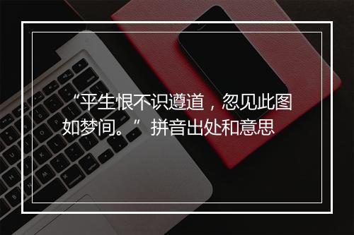 “平生恨不识遵道，忽见此图如梦间。”拼音出处和意思