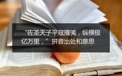 “佐圣天子平寇攘夷，纵横极亿万里，”拼音出处和意思