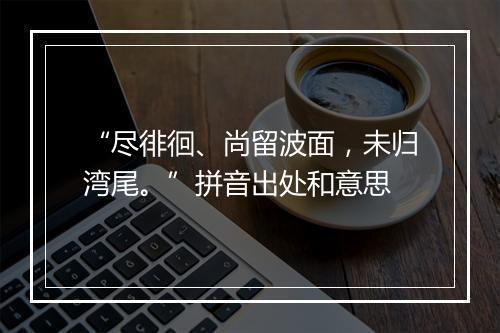 “尽徘徊、尚留波面，未归湾尾。”拼音出处和意思