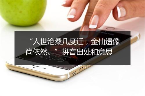 “人世沧桑几度迁，金仙遗像尚依然。”拼音出处和意思