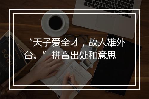 “天子爱全才，故人雄外台。”拼音出处和意思