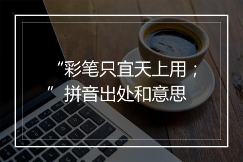 “彩笔只宜天上用；”拼音出处和意思