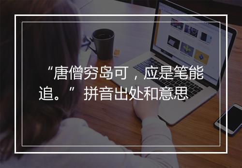 “唐僧穷岛可，应是笔能追。”拼音出处和意思