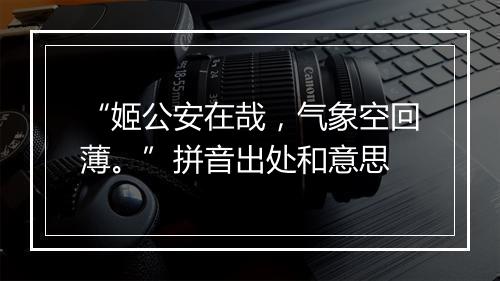 “姬公安在哉，气象空回薄。”拼音出处和意思