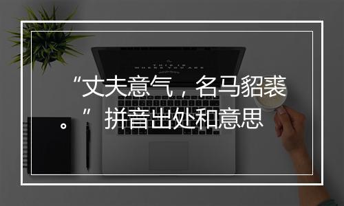 “丈夫意气，名马貂裘。”拼音出处和意思